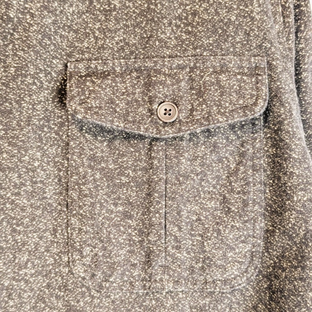 Freedom Foundry Dark Heather Fleece Shirt Jacket XL Cozy Soft Classic Shacket - Picture 6 of 8